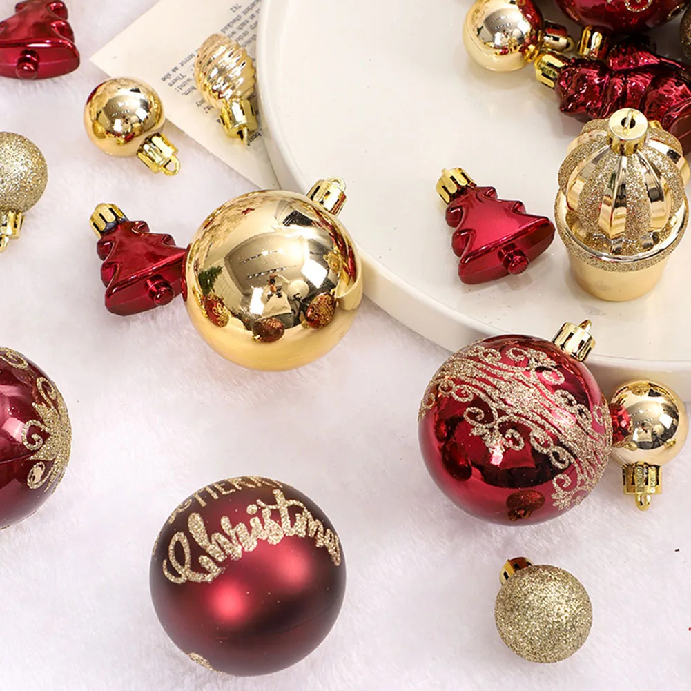 Ornamental Christmas Ball Set of 42 Perfect Additions to Your Tree or Creative DIY Projects this Holiday Season