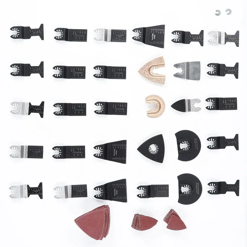 108Pcs Oscillating Blade Quick Release Cutting Polishing Tool for universal Trimming Machine Kit