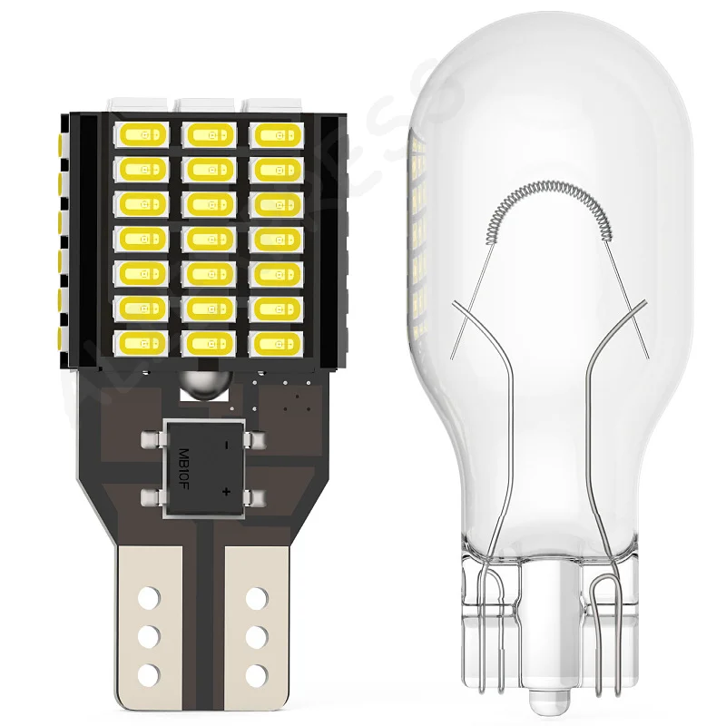 

NewCanbus T15 Led High Power T16 Reverse Lights For Car Bulb Back Up W16W No Hyper Flash Xenon White 6500K Voiture Lamp