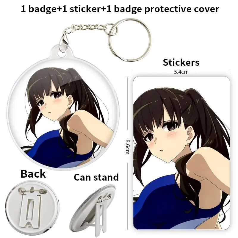 Ootori Kokona Shizuka Sirius Anime Character Soft Button Badge Brooch anchor Peripherals Pin Backpack Decoration Pupil