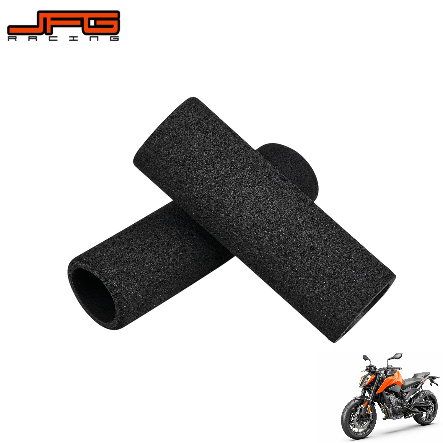 2PCS Universal Handlebar NBR Foam Grips Anti Vibration Non Slip Cover For Honda KTM YAMAHA Kawasaki Sur-Ron Dirt Pit Bike E-bike