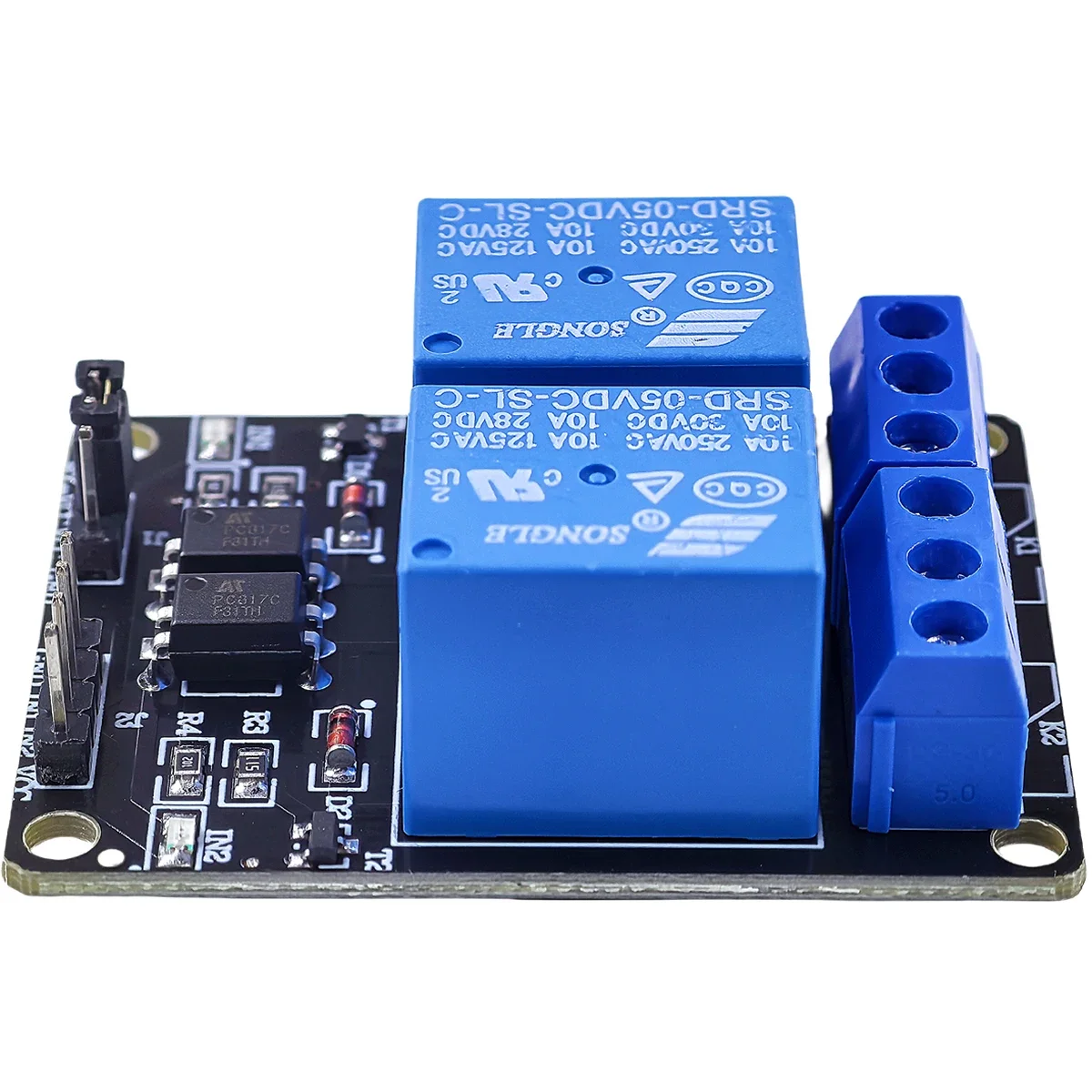 5V 12V Relay Module 2 Channel Low Level Trigger Board Shield with Optocoupler Relay Output for PIC AVR DSP ARM MCU Arduino