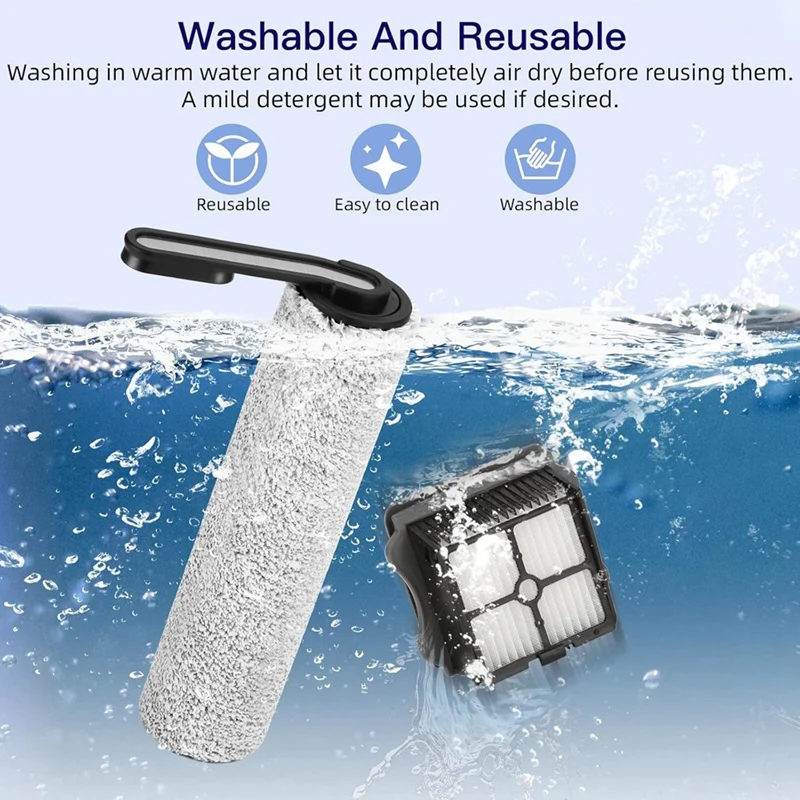 JDZD-Brosse rouleau de rechange pour aspirateur sans fil Tineco Floor ONE S7 Pro, accessoires Hepa Pound