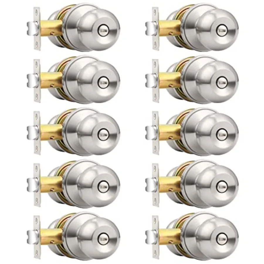 Stainless Steel Interior Privacy Door Knobs Set