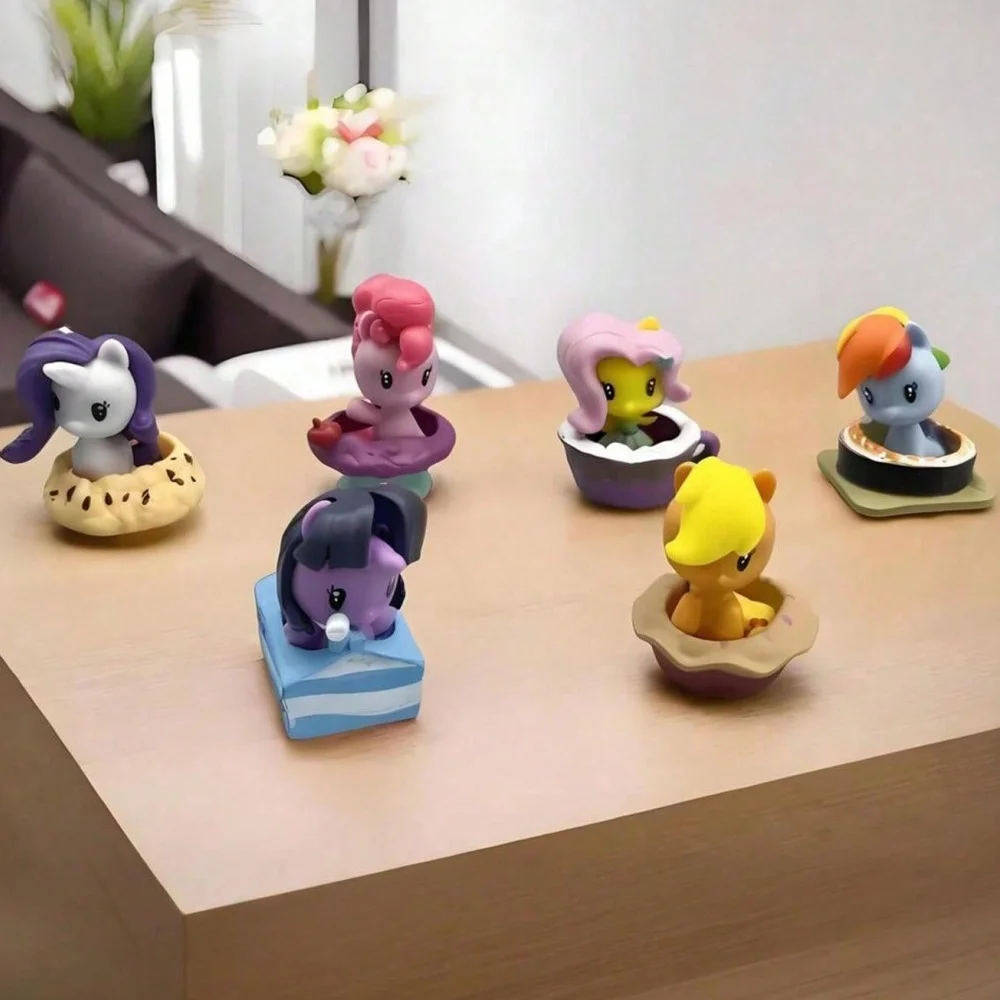 6/12pcs Dim Sum Series Dolls, Cute Anime Style Desktop Figurines. Perfect Home Decor & Office Decor. Ideal for Birthday Party view 3