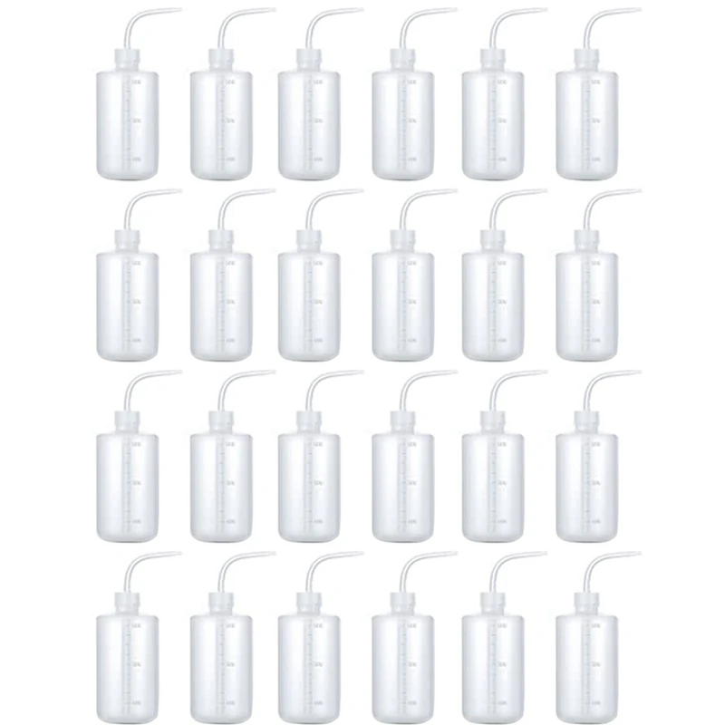 

24Pcs Tattoo Squeeze Bottle For Liquids Bottle Lab Wash Bottles Economy Plastic Squeeze Bottle