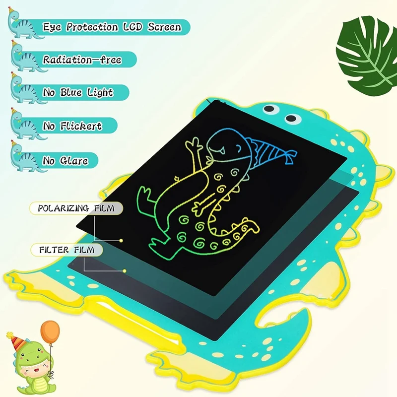 8.5 Inch Drawing Board Dinosaur Toy LCD Writing Tablet Pad Children Drawing Tablet Educational Toy For Boy Girl