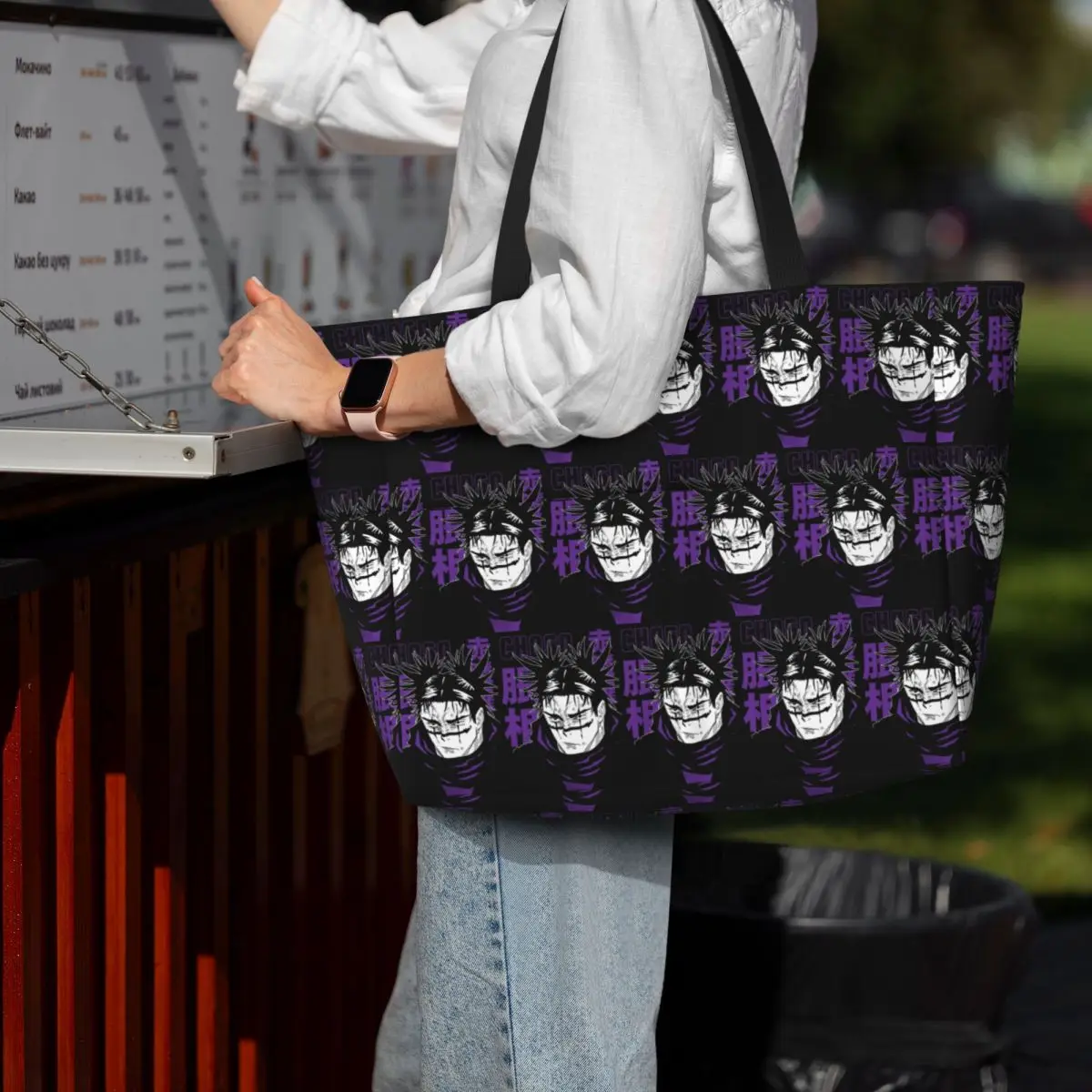 

Choso JJk Manga Jujutsu Kaisen Red Blood Beach Tote Bag Sport Gym Yoga Duffle Large Tote Bag Women Travel Bag Fitness bag