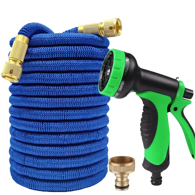 25Ft-125Ft Garden Water Pipe Flexible Expandable  High-Pressure 10-Function Spray, Garden Hose, Irrigation Supplies Water