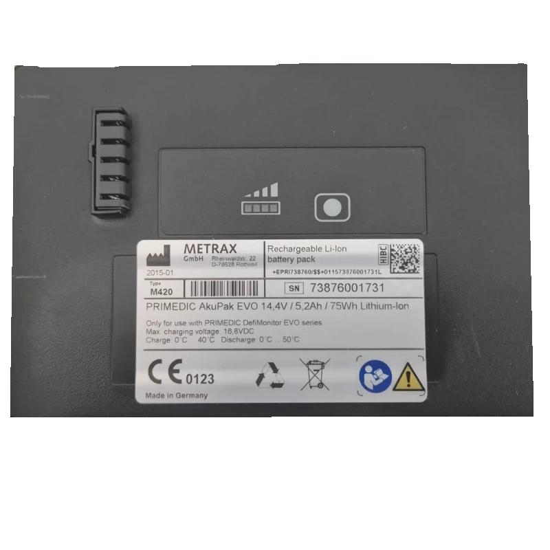 

14.4V 5.2Ah Replacement Battery Cells for PRIMEDIC DefiMonitor EVO M420 Repair