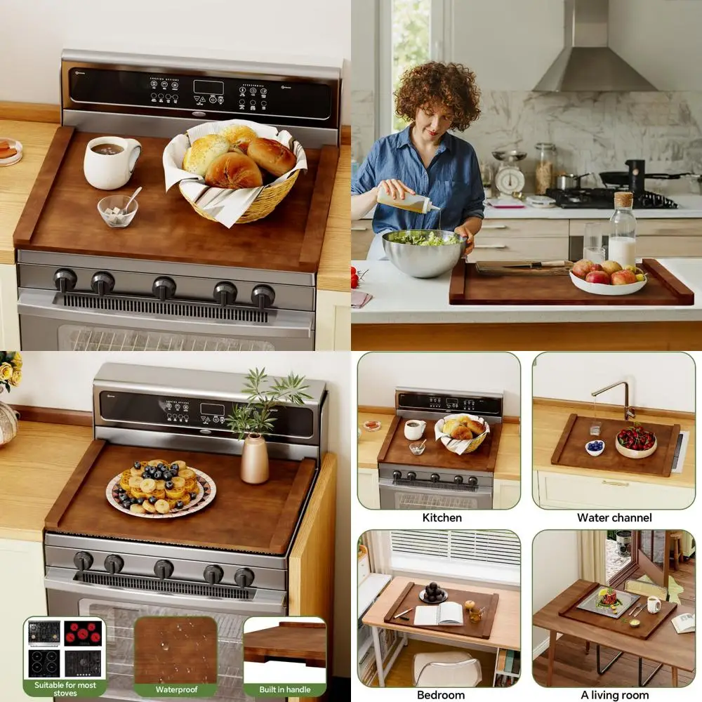 

Universal Electric and Gas Stove Cover, 30 x 22 Kitchen Countertop Protector, Sink Space Saver Cover