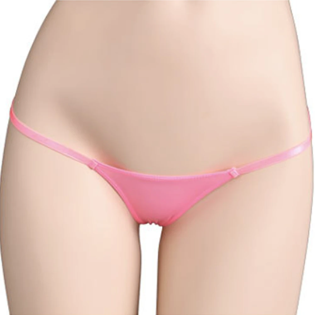 Frauen Sexy G-string Tiny Thongs Weibliche Sexy Unterwäsche Niedrige Taille Bikini Badehose Glatte Gloosy Unterhose Höschen Erotische Dessous