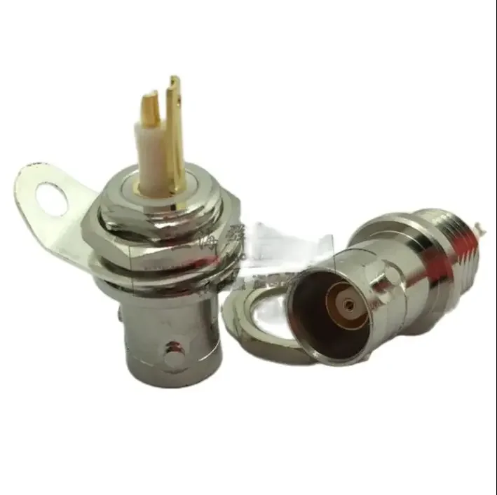 2pcs Triax BNC BJ77 Three Bayonets Triaxial BNC Socket KY Connect Tri-coaxial Triaxial Cable 1553B Total