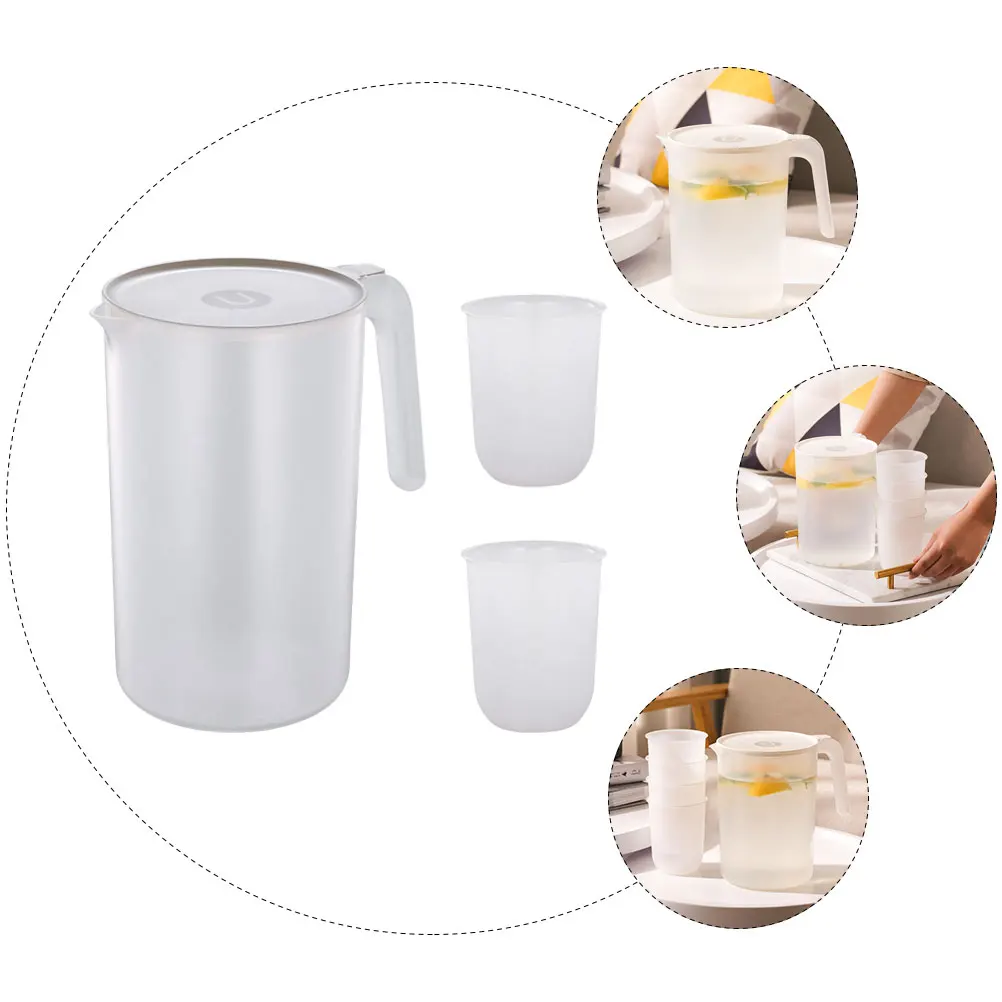 

1 Set Of Large Capacity Kettle Thickened Beverage Dispenser With Handle For Juice Iced Tea Summer Drinks