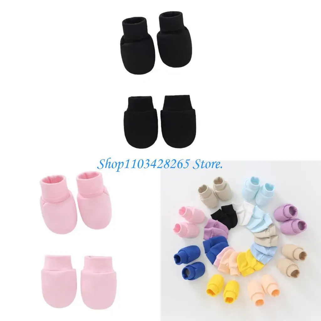 

Нет царапин-носков носков, установленных против царапин-перчаток для ног крышки для рукавов для рукавов для 0-12 месяцев детские