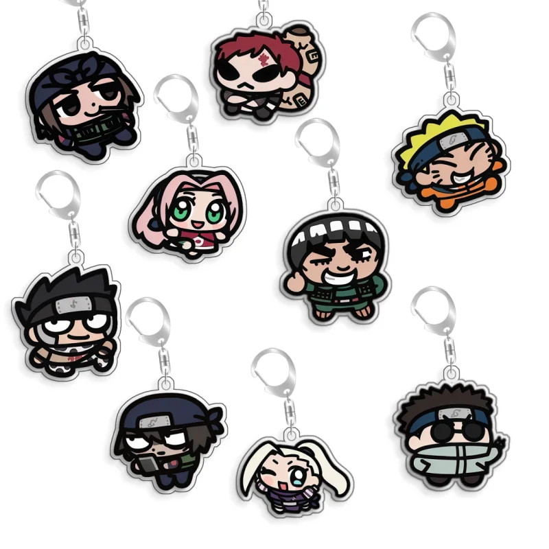 

Акриловый брелок-подвеска ручной работы с персонажами аниме: Наруто, Нара Шикамару, Гаара, Майто Гай, Кимимаро, Абураме Шиби, 5 см. Идеальный подарок.