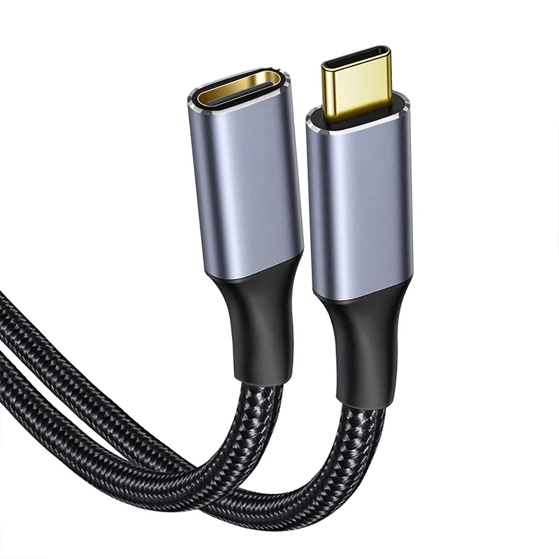 Przedłużacz USB 3.1 typu C PD100W 10 Gb/s Kabel USB C 5A do szybkiego ładowania Przedłużacz kabla męskiego na żeńskie 4K Audio Video