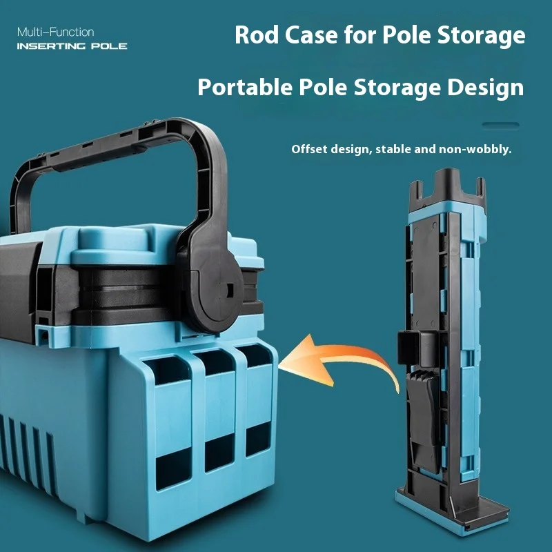 

Вместительная многофункциональная коробка для хранения морской удочки с утолщенным пластиком для хранения удобного сидения
