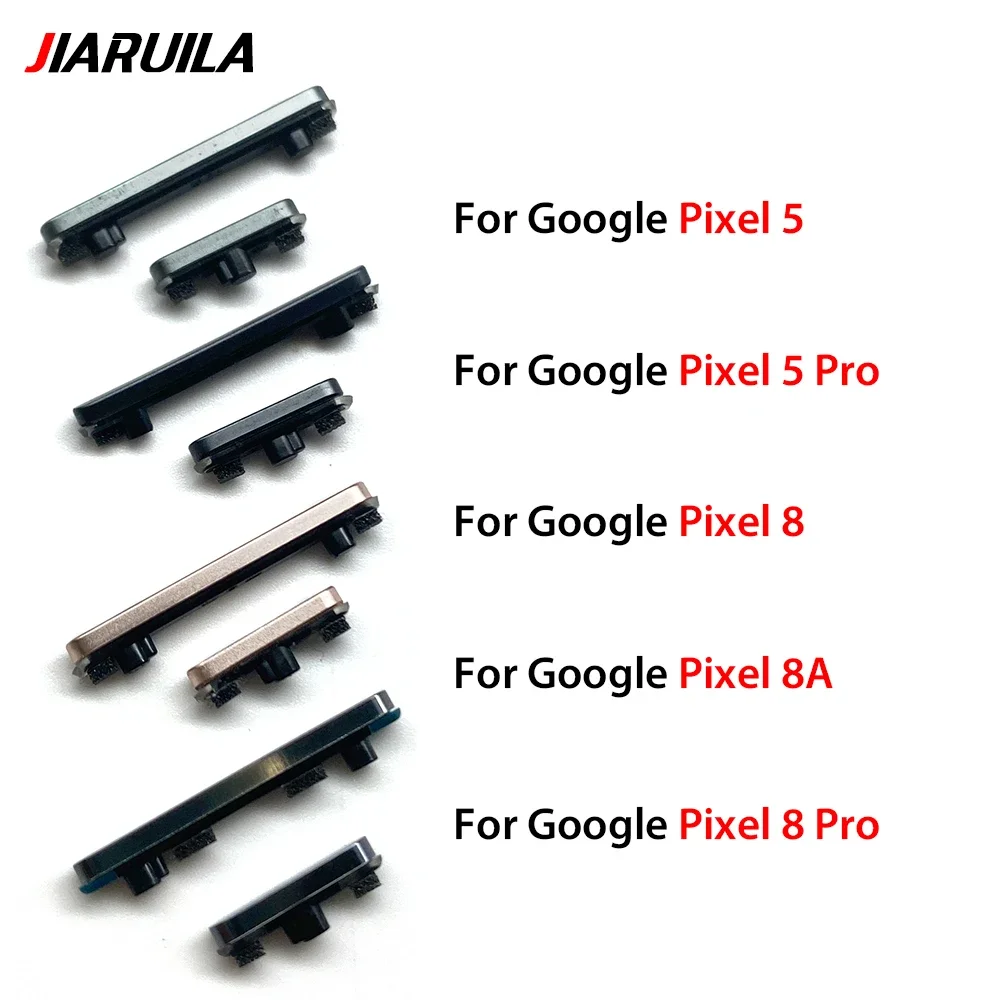 Side Keys Power and Volume Buttons Replacement For Google Pixel 5 Pixel 5 Pro Pixel 8 Pixel 8A Pixel 8 Pro