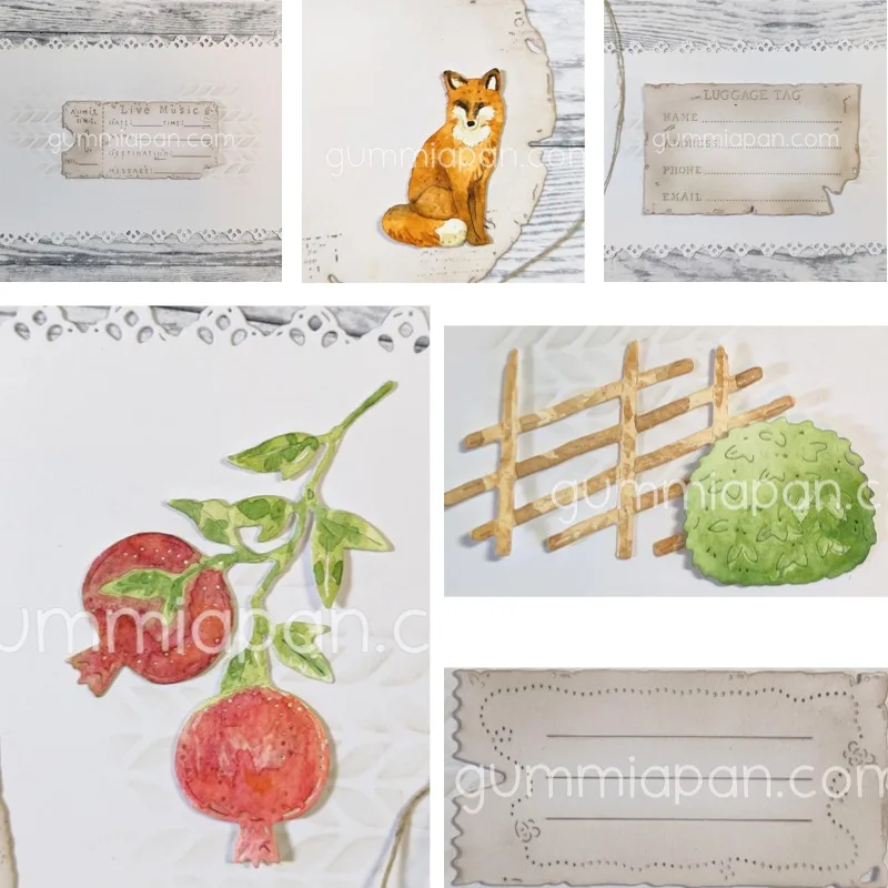 Troqueles de corte y plantillas de grabado para decoración de álbumes de recortes, diarios, tarjetas de guardarropa, etiquetas de equipaje, tarjetas de felicitación DIY y manualidades