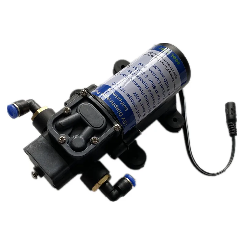 A58 Self-sucking smart sprayer 5.5L/min portable water pump 12V DC 60W intelligent mini misting pump spray garden plants sprayer