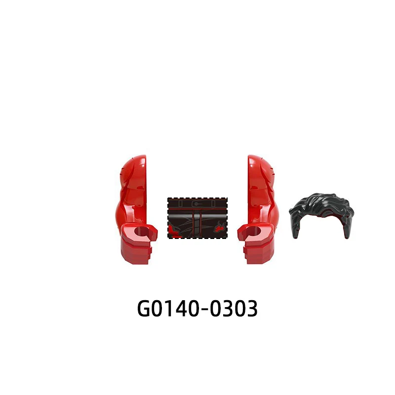 Le Action Figures Armi Pantaloni Parti di capelli Modello Blocchi MOC Mattoni Set Regali Giocattoli G0140