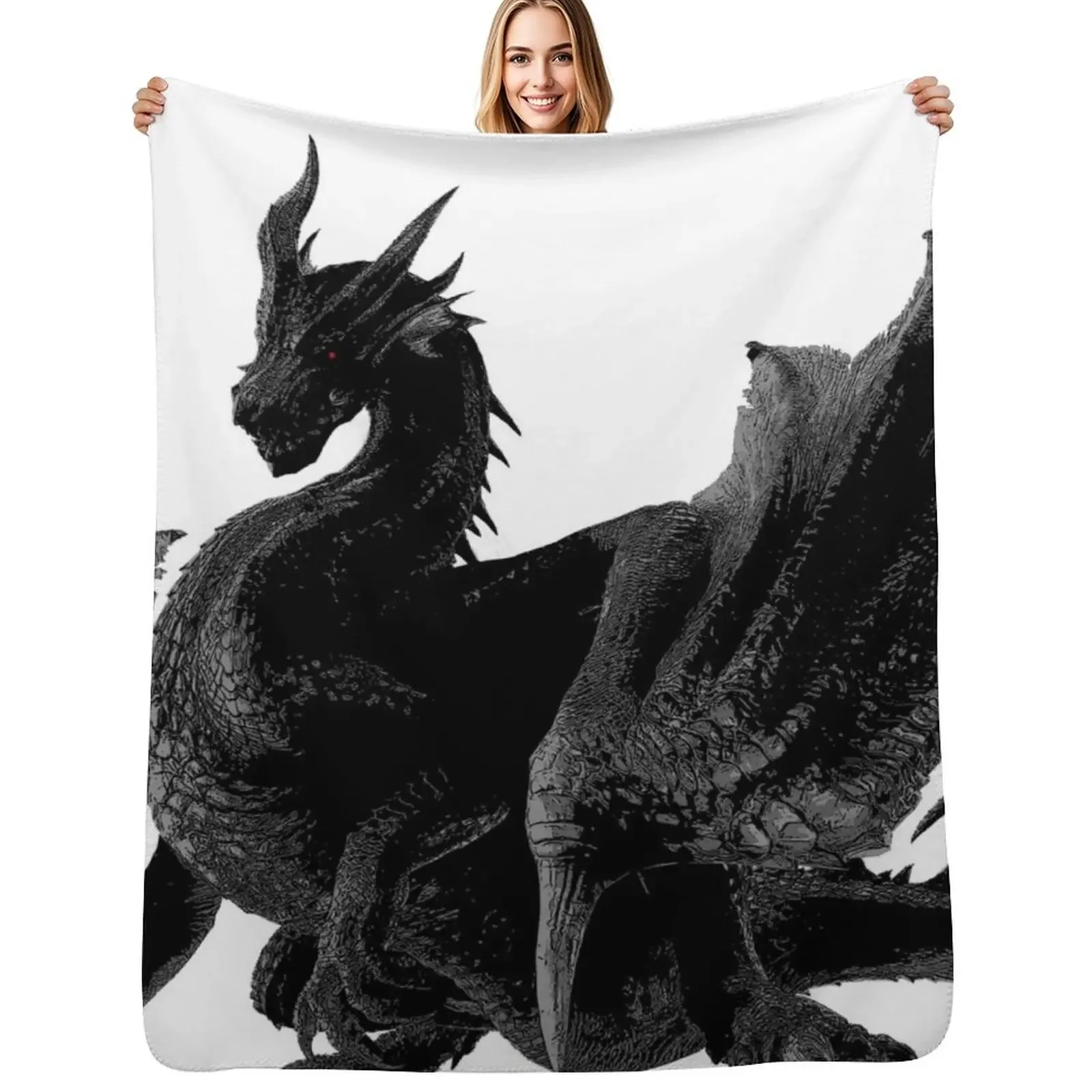 

Fatalis 3 (ミラボレアス) (Miraboreasu) Throw Blanket manga Fashion Sofas Stuffeds Blanket