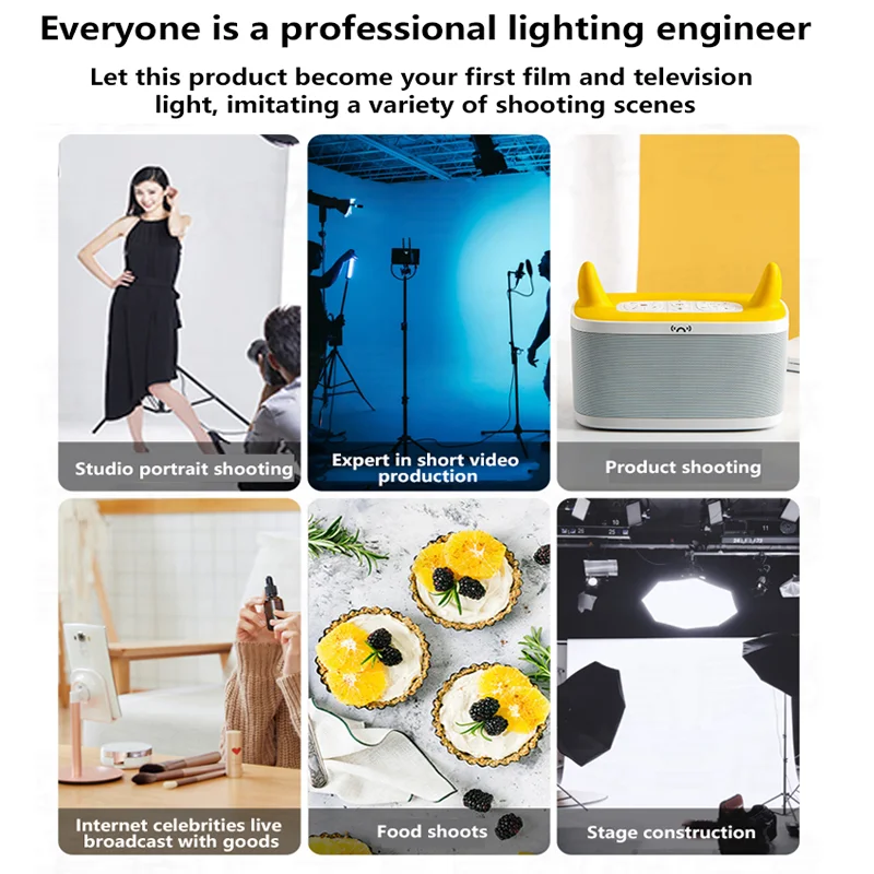 Rawray 350X 300W LED continuo Studio Video Light 2800K-6500K luminosità per Live Streaming ritratto prodotto fotografia