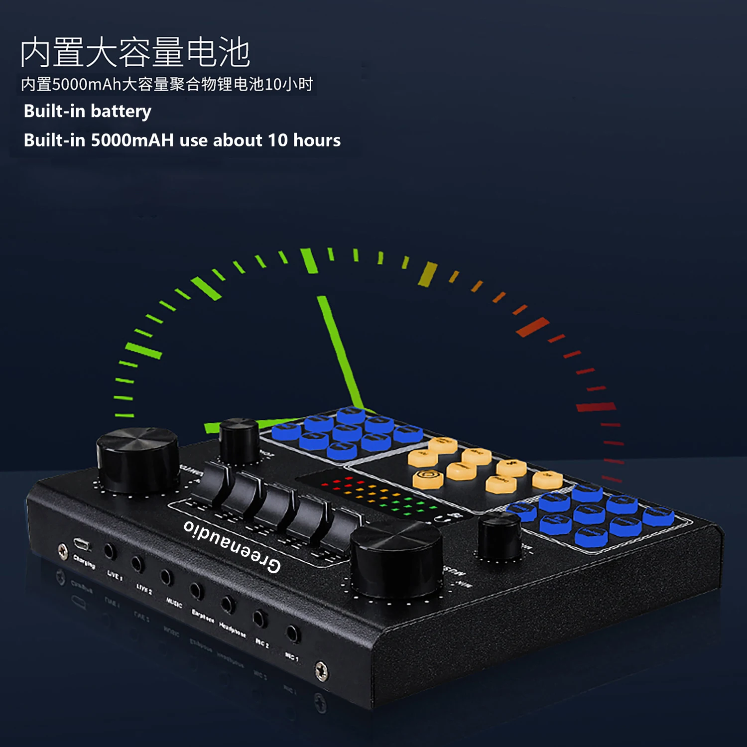 GAX-C9 Mini Mixer Sound Card USB Studio Recording Live Computer Karaoke Live Sound Card