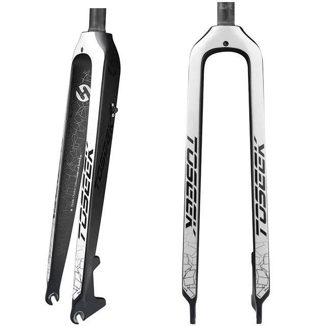 

Toseek full carbon front fork rigid disc brake mtb 26" 27.5 29 inch mountain bike bicycle suspension fork