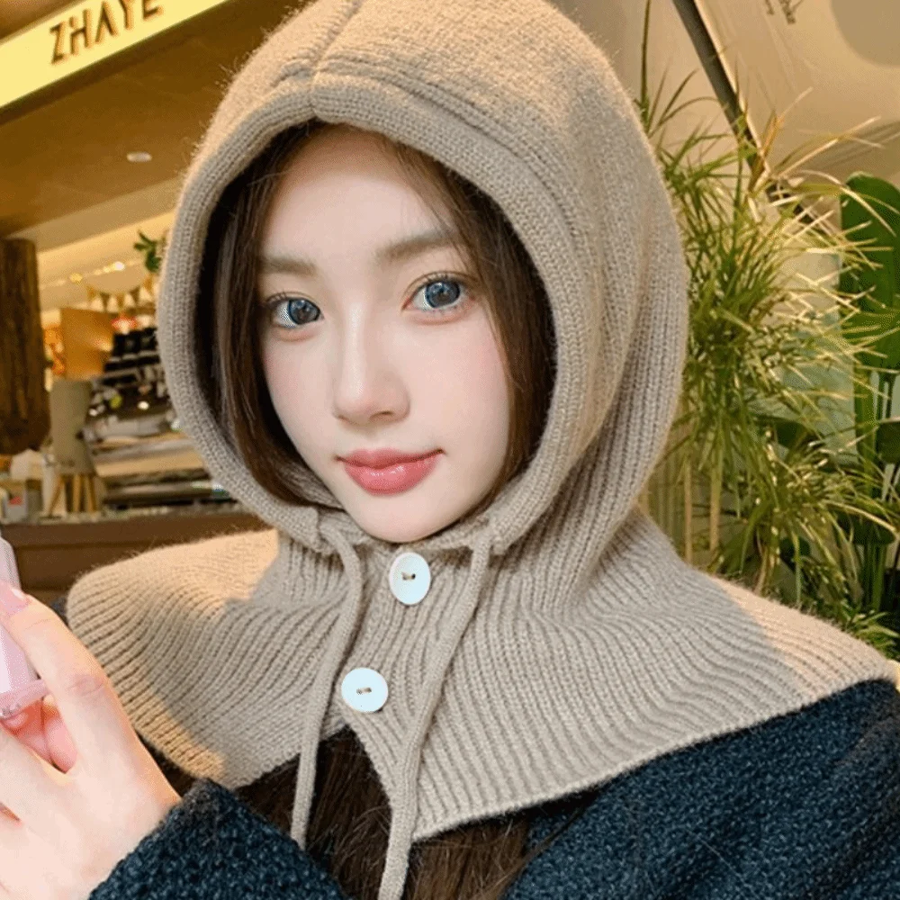 أزياء السترة قبعة بالاكلافا قبعة قبعة سميكة سدادات حماية الأذن قبعة الشتاء بسيطة الإناث / الفتيات