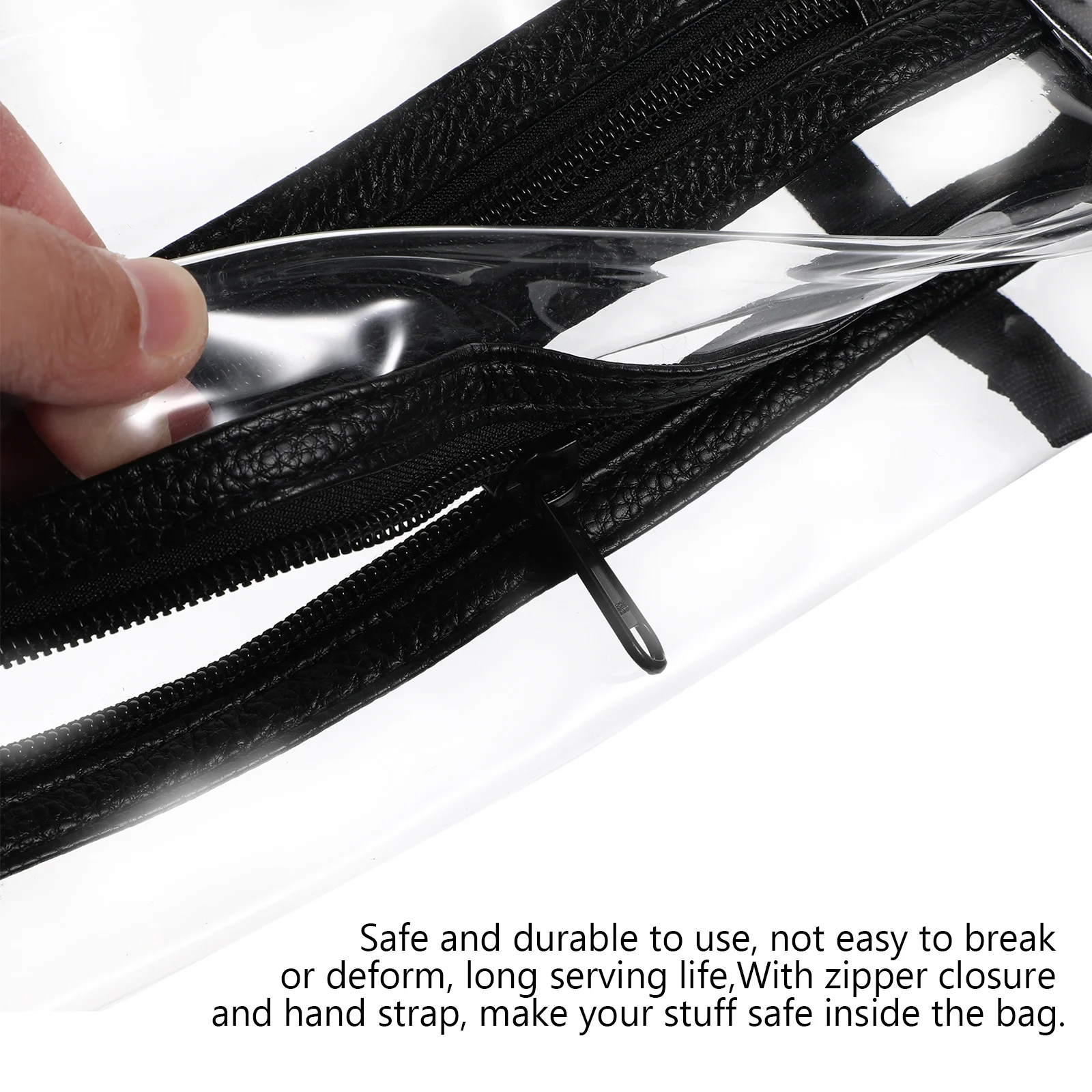 Borsa trasparente Custodia per trucco Custodia per cosmetici da viaggio Prodotti e trasparente