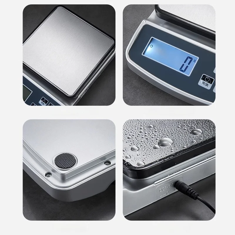 GIANXI Precision Electronic Scale Stainless Steel Weighing Precision Scale Balance Measurement Digital Kitchen Scale