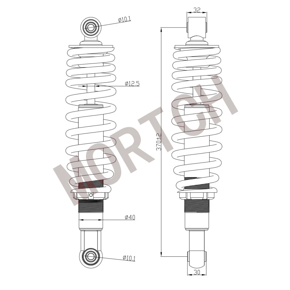 Rear Shock Absorber For CFMoto ATV Accessories 401B-060500 CF800 X8 CF Moto Part CF600-B CF800-2 CForce 800