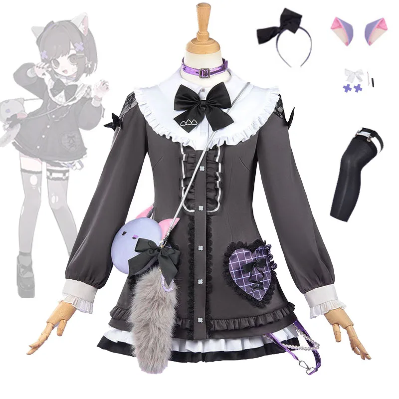 

Костюм для косплея PJSK Shinonome Ena из Project Sekai: Nightcord, форма JK Enanan, милый, для Хэллоуина, аниме, женский