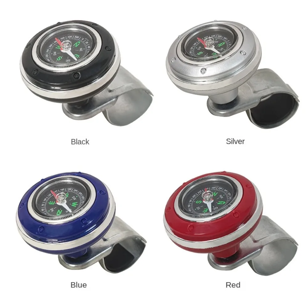 Steering Wheel Spinner Knob with Compass 360-degree Power Handle Ball Booster for Car Vehicle Steering Wheel Auto