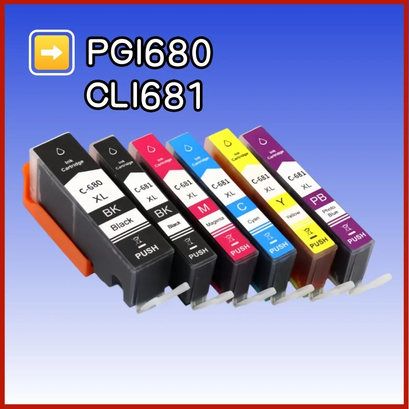 PGI-680 CLI-681 pgi680 cli681 Ink Cartridge for Canon PIXMA TR7560 TR8560 TS6160 TS6260 TS8160 TS8260 TS9160 TS9560 TS706