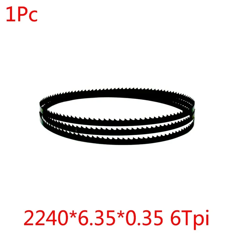 1/2/3 Uds para Draper Einhell Scheppach HBS20 TPI 6/10/14 herramientas de sierra de cinta para carpintería hoja de sierra de cinta 2240mm x 6,35mm(1/4 '') x 0,35mm 8''