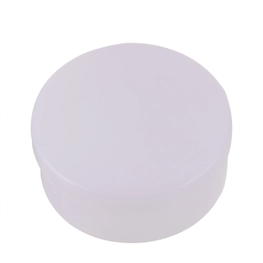 White Color Eyeshadow Refillable Bottles Round Shape Plastic Material 50Pcs Empty Container Suitable for Travel