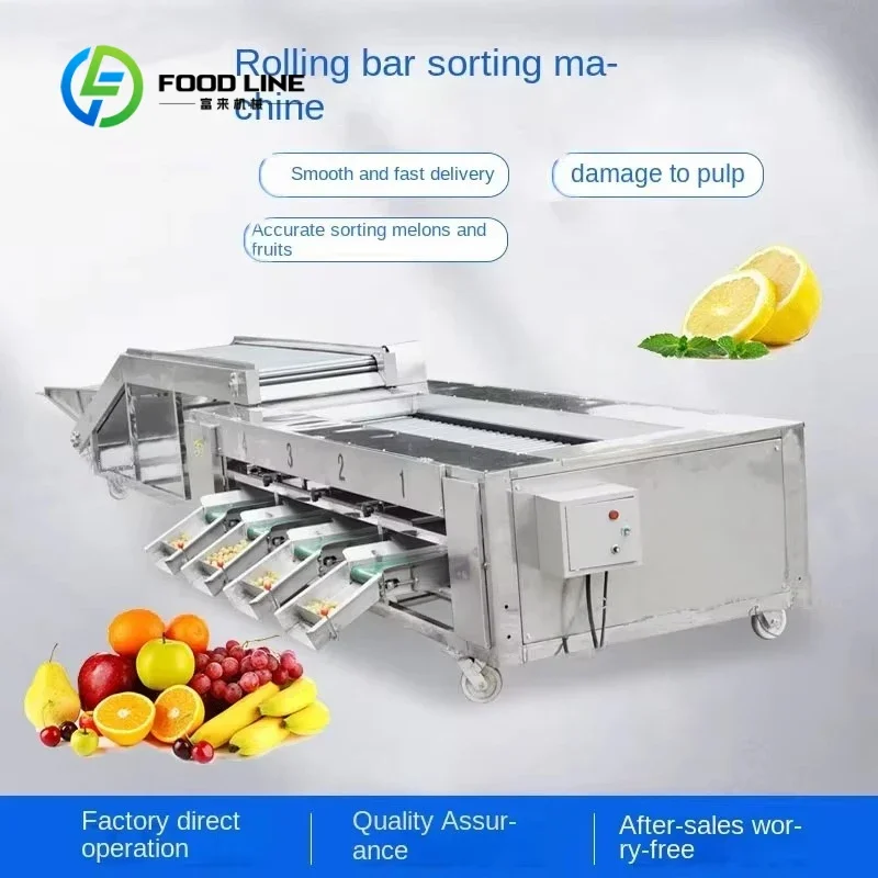 Customized Customizable Fruits Cleaning Drying Waxing Machine Fruit Cleaning Apple Washing and Sorting Machine