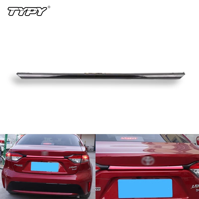 

TYPY Автомобильные лампы заднего бампера, лампа багажника для Toyota Levin 2019-2023, светодиодный мерцающий плавучая вода, непрерывный задний фонарь Plug and Play