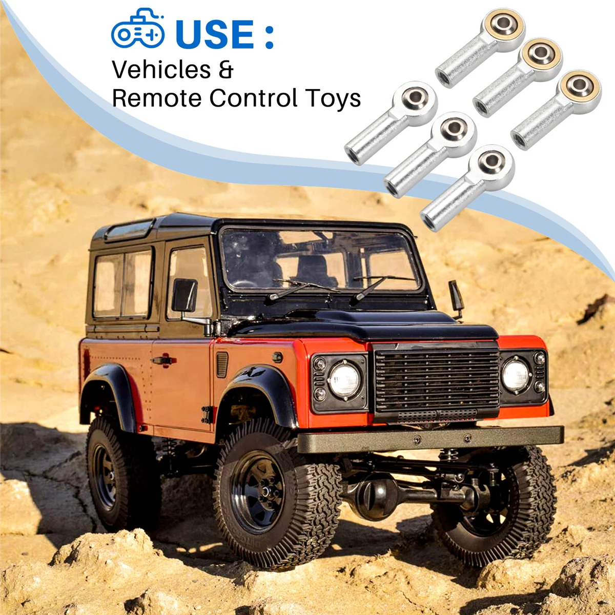 10 قطعة M4 المعادن التعادل دفع ربط قضيب نهاية مشتركة الكرة رئيس حامل ل 1/10 مركبة يتم التحكم بها عن بُعد عربات التي تجرها الدواب الزاحف سيارة A002