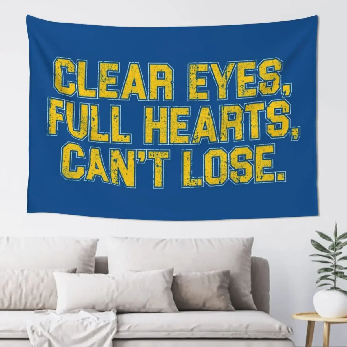 Clear Eyes, Full Hearts, Can't Lose. Tapestry Decorative Wall Wall Hanging Wall Tapestry