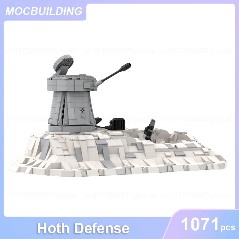 Hoth Defense & DF.9 Turret Rebel Bunker Front Gate & Interior Model MOC Building Blocks DIY Assemble Bricks Toys Gifts 1261PCS