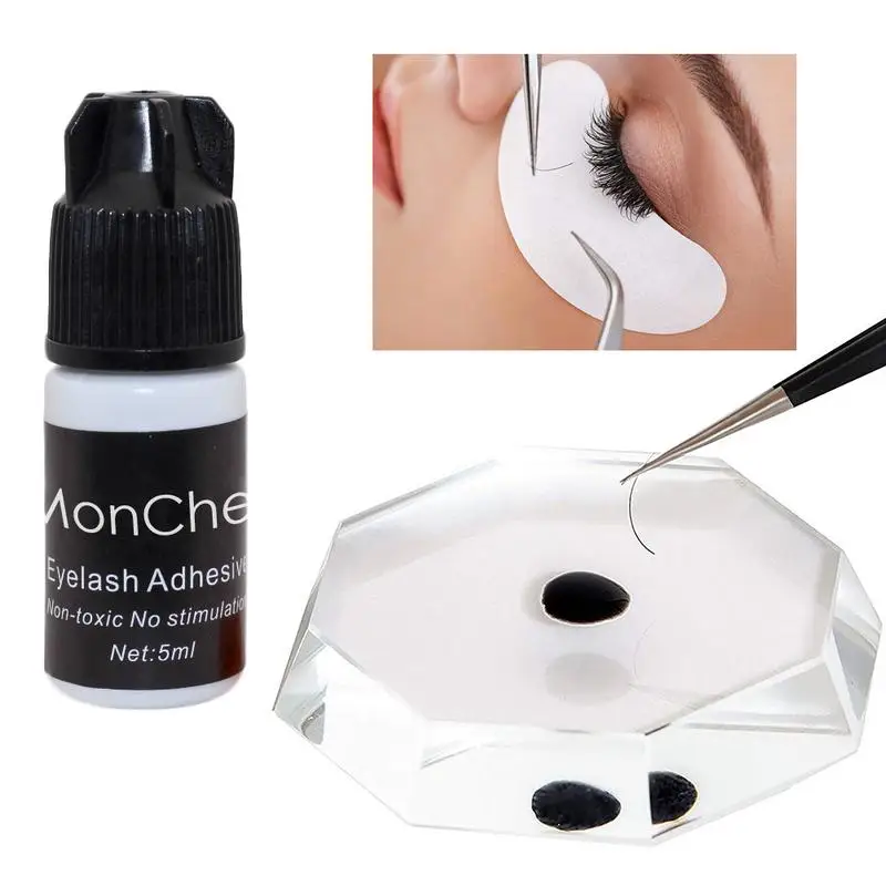 5ml Quick Dry False Eyelash Glue Dark-Black Waterproof Eyelash Extensions Glue Black Adhesive For Eyelashes Building Glue