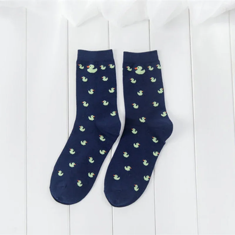 Cartoon Cute Animal Duck Pattened Short Socks Fashion Cute Women Funny Socks Female Casual Cotton Ankle Socks Harajuku Sox