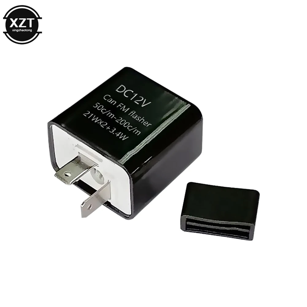 DC 12V Motorcycle LED Flasher  2 Pin Adjustable Frequency Relay Turn Signal Indicator for Motorcycle Motorbike Fix TXTB1