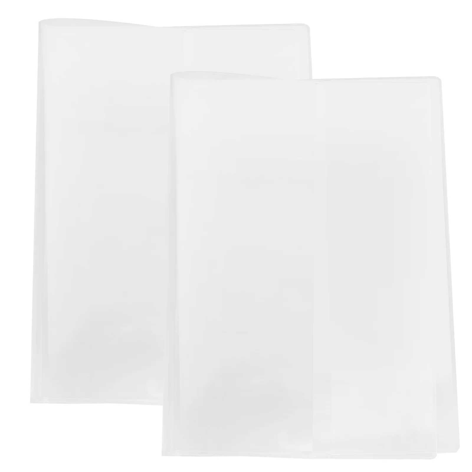 Étui de Protection Transparent A5, couverture de bloc-notes, Protection de livre Anti-usure pour Scrapbooking, Film plastique épais pour carnet de notes, 2 pièces