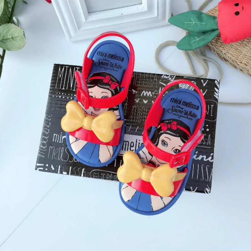 Disney Princess Girl Jelly Shoes Summer Sandals Baby Girls Melissa Sandals Cute Toddler Shoes Child Casual Summer Sandals