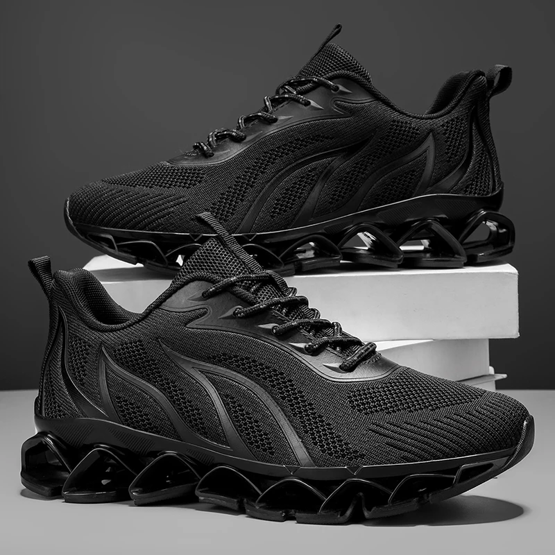 

New men's sports shoes four season casual fashion outdoor thick sole comfortable light running anti slip wear-resistant sneakers